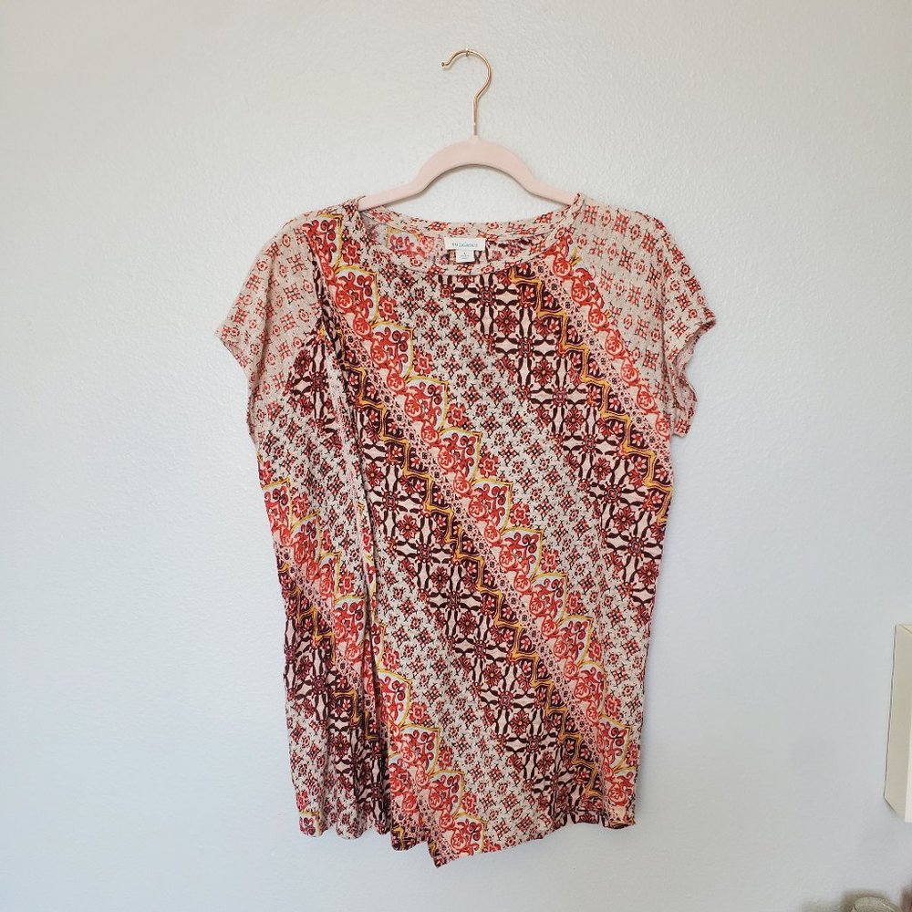 Sundance multi-colored and patterned t shirt